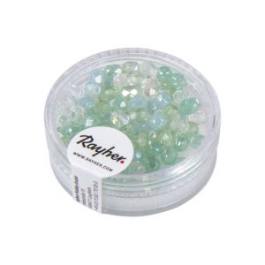 Rayher Perles facettées transparentes 4 mm