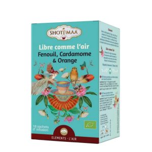 Tisane Bio sans Caféine – Infusions Bien-Être Libre comme l'Air pour se détendre - Idéale en soirée - Ingrédients naturelles de qualité