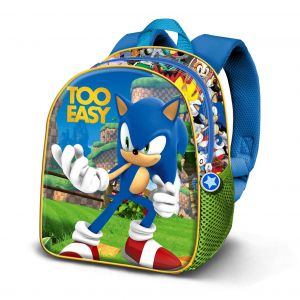 Karactermania Sonic The Hedgehog Easy-Sac &agrave; Dos 3D Elite, Bleu, 25 x 30 cm, Capacit&eacute; 7 L