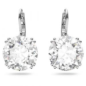 Image de Swarovski Boucles d'oreilles Millenia, Cristal taille rond, Blanches, Métal rhodié