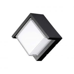 V-TAC 12w 3000k noir led lampe murale vt-827-sq-n - 218539