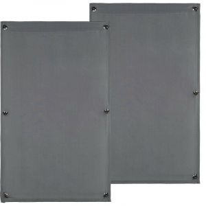 Image de Relaxdays Fen&ecirc;tre assombrissante avec ventouses en lot de 2, 60x100cm, pare soleil pour lucarnes, fen&ecirc;tre, gris fonc&eacute;