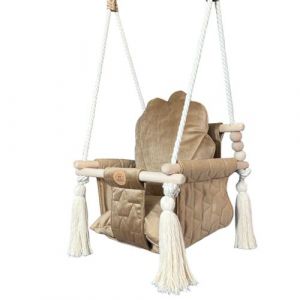 Balançoire Classique - Coquille Velours Camel Beige