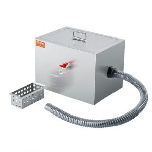 Intercepteur à Graisse Commercial-VEVOR-Séparateur de Graisse 3.6 kg-Eau dEaux Usées de 2.8 GPM pour Cuisine Cantine Restaurant
