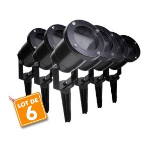 Arum Lighting Lot de 6 Spots Extérieurs à Piquer pour LED GU10 Éclairage de Jardin