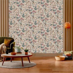 Lutèce Papier peint vinyle ESSENTIELS Shakkei rose