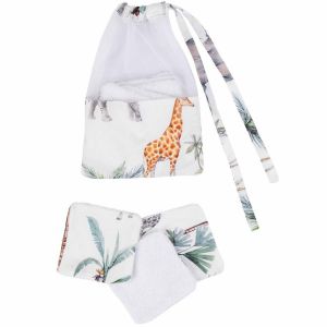 Sevira Kids Lingettes lavables 8 pi&egrave;ces, Safari