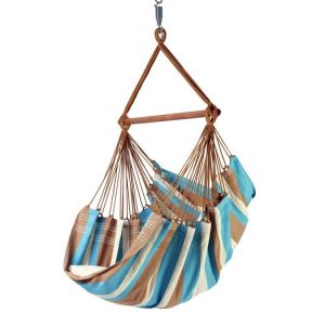 Proloisirs Toile de hamac chaise suspendue avec bois d'&eacute;cartement - ipe