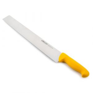 Arcos Séries 2900 - Couteau à Salami Couteau à Fromage - Lame Acier Inoxydable Nitrum 360 mm - Manche Polypropylène Couleur Jaune