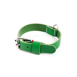 Martin Sellier Collier pour chien en cuir bicolore 499