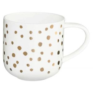 Mug &agrave; pois dor&eacute;s 40cl