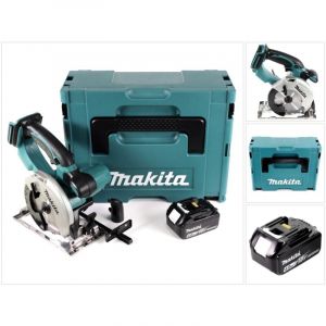 Makita DSS 501 M1J Scie circulaire sans fil 136 mm 18V Li-ion + 1x Batterie 4,0 Ah + Coffret de transport Makpac - sans