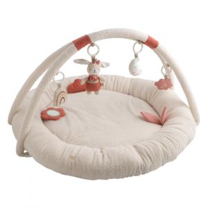 Sauthon Tapis D'éveil Rond En Bouclette Coton Bio
