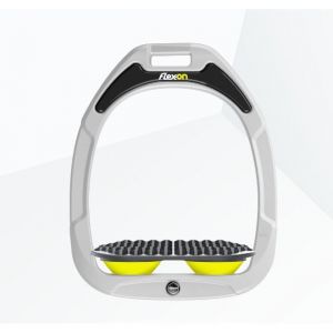Étriers Endurance Blanc/Gris/Jaune Flex-On Green Composite