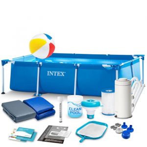 Piscine de jardin tubulaire 260 x 160 x 65 cm 15 en 1 INTEX 28271