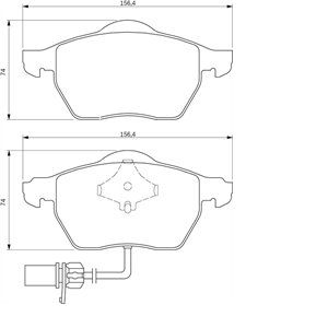 Image de Bosch BP419 - 4 Plaquettes de frein Avant