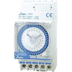 Orbis zeitschalttechnik Programmateur horaire pour rail SUPRA QRS 230V OB290332N analogique 230 V/AC 1 pc(s)