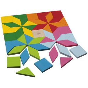 Detoa puzzle mosa&iuml;que junior 3 x 5,5 cm bois 49 pcs