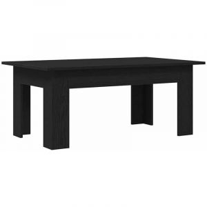 VidaXL Table basse Ch&ecirc;ne noir 100 x 60 x 42 cm Bois d'ing&eacute;nierie