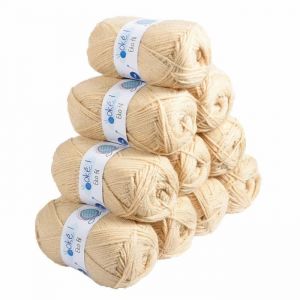 Eko Fil à tricoter OKÉ FIL - 10 pelotes 50g/pelote - 100% acrylique. Fil classique adulte ou bébé