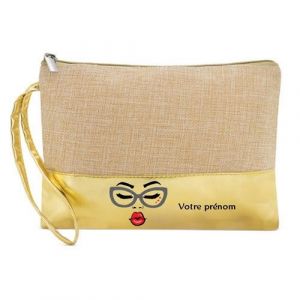 Image de Poc tte Trousse Dore Maquillage Stylo Poc tte Trousse Visage Kiss et Lunettes