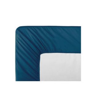 Drap housse b40 percale de coton 90 fils/cm² ocean Olana