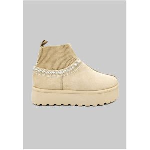 Kebello Bottines Beige Femme - 36