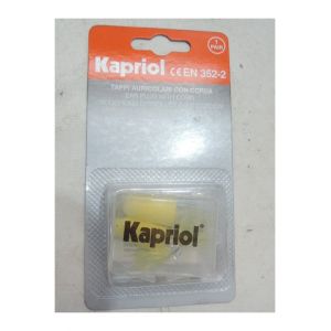 Kapriol Jeu de 2 bouchons &agrave; cordelette anti-bruit protection SNR 18Db 28113
