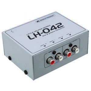 Omnitronic 057215 LH-042 Ligne/Convertisseur phono Argenté