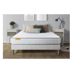 Ensemble matelas M&eacute;moire de forme + sommier 140x200 Memo