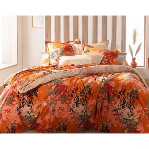 Drap JULLIETTE orange en coton