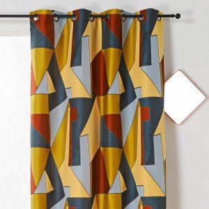 Homemaison Rideau tamisant (135 x 260 cm) L'estaque Multicolore