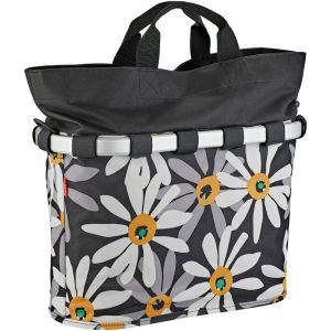 Klickfix Reisenthel Panier de vélo Oval M, noir/blanc Paniers pour porte-bagages