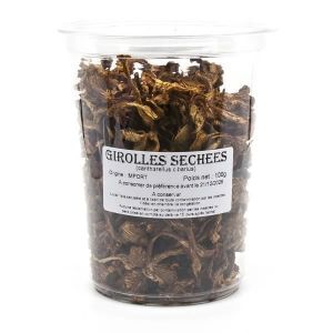 Cellier du Périgord Champignon - Girolles Séchées 100g - Excellent comestible - Odeur fruitée - Saveur douce