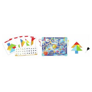 Hape Labyrinthe magnétique Tangram 3 en 1, dès 18 mois