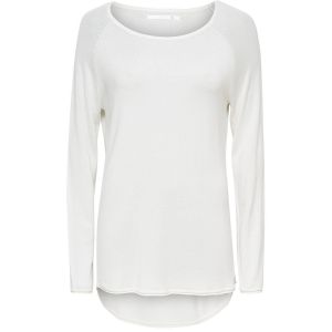 Image de Only Onlmila Lacy L/s Long Pullover KNT T- T-Shirt, Bianco (Cloud Dancer), 42 Femme