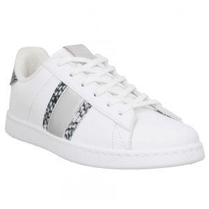 Victoria Tenis VEGANA Banda SERPIENTE, Basket Mixte, Blanc