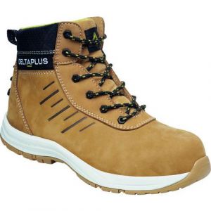 Delta Plus Chaussures De Sécurité Hautes Saga2 S3s Hro Wpa Fo A E Sr - Cuir Jaune - Taille 45