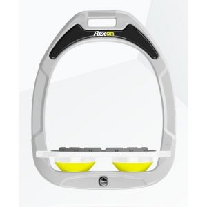 Étriers Plat Grip Blanc/Blanc/Jaune Flex-On Green Composite