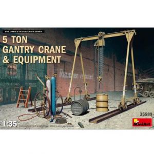 Mini Art MiniArt MIN35589 35589 5 Ton Gantry Crane & Equipment - Accessoire de modélisme - Gris