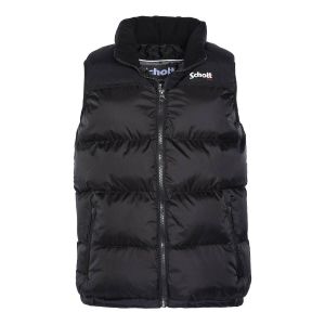 Schott Doudoune sans manche &agrave; capuche 10 - 16 ans Noir - Taille 10 ans;12 ans;14 ans