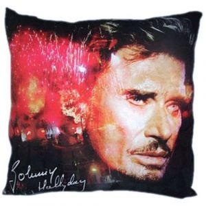 Johnny hallyday Coussin Feux d'artifice