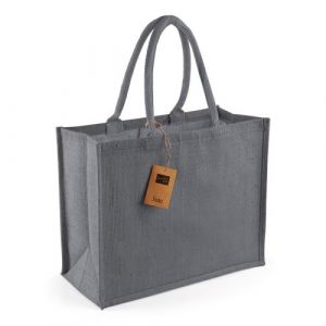Sac de courses classique en jute Westford Mill - 21 litres (Taille unique) (Noir/Noir) - UTBC1542