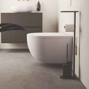 Cosmic Flat Porte-brosse WC avec brosse, WJC512A0097036,