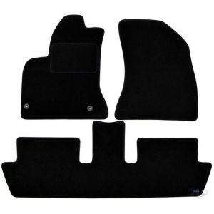 J&J AUTOMOTIVE Tapis De Sol Noir Velours Sur Mesure Pour Citroën C4 Picasso 2006-2013