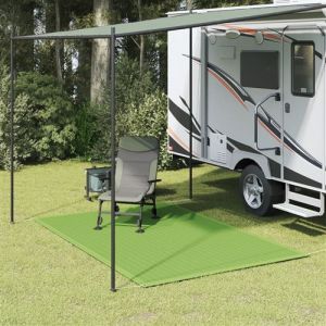 VidaXL Tapis de tente vert clair 250x300 cm HDPE, tapis d'extérieur, tapis de patio, tapis de jardin, tapis extérieur, tapis de camping
