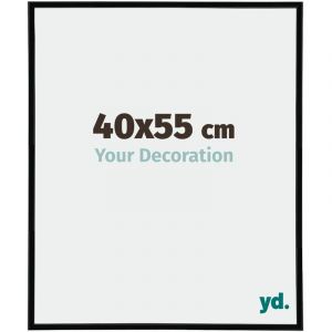 Your Decoration - 40x55 cm - Cadres Photos en Plastique Avec Verre Plexiglas - Excellente Qualité -Noir Très Brillant - Cadre Decoration Murale