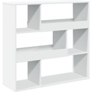 VidaXL Biblioth&egrave;que/S&eacute;parateur de pi&egrave;ce blanc 100x33x94,5 cm, s&eacute;paration de pi&egrave;ce, cloison de pi&egrave;ce, &eacute;tag&egrave;re &agrave; livres, biblioth&egrave;que, s&eacute;parateur
