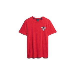 Superdry Sweatshirt à capuche Gasoline Workwear Graphic rouge bleu orange - S