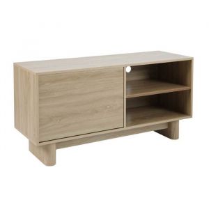 Oviala Meuble TV 120 cm scandinave bois clair